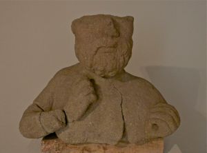 veleia: il giove ligure (reperto archeologico esposto nell'antiquarium)